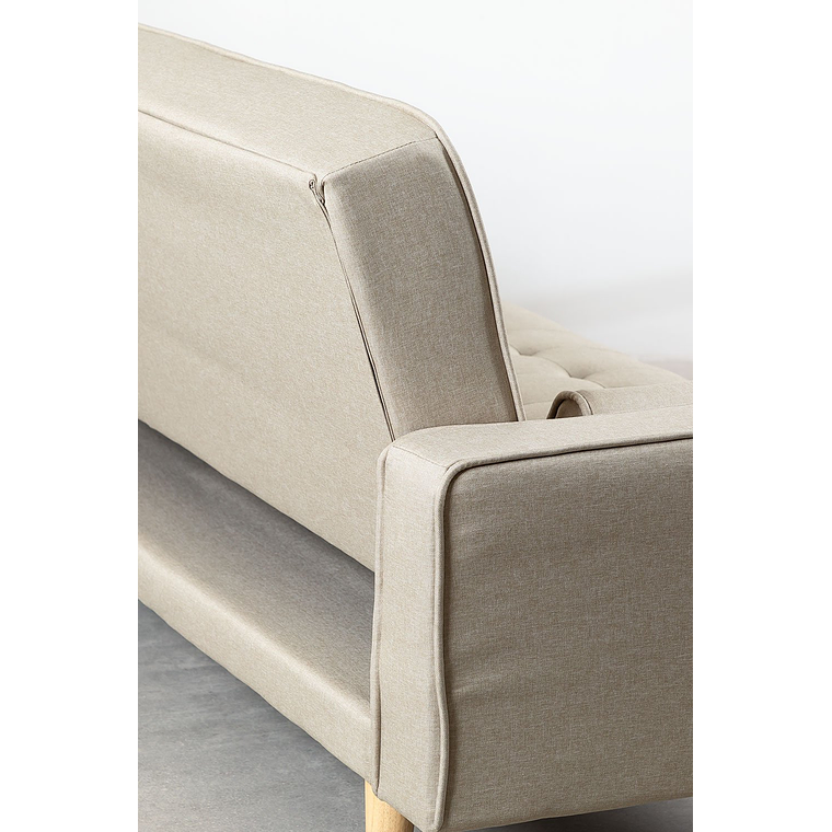 Sofá cama de 3 plazas Brion color beige crema 5