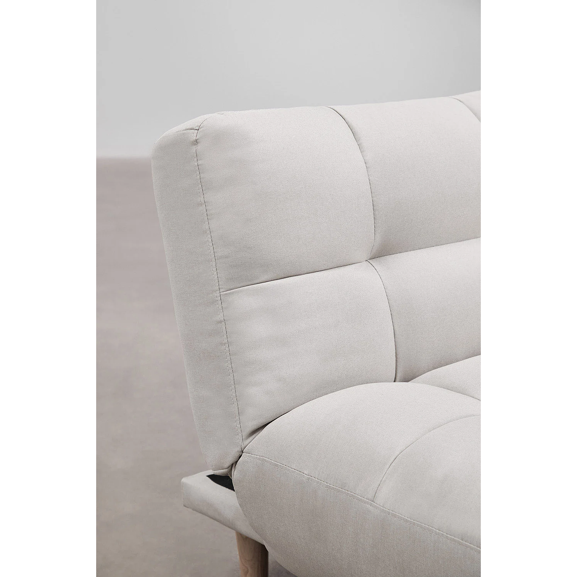 Sofá cama chaise longue de 3 plazas Madison color beige crema 4