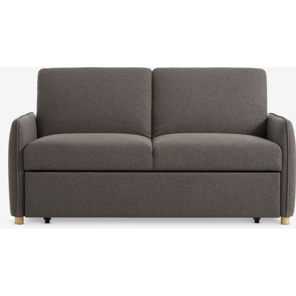 Sofá cama de 2 plazas LYSTRUP 2 plazas tela gris oscuro 4