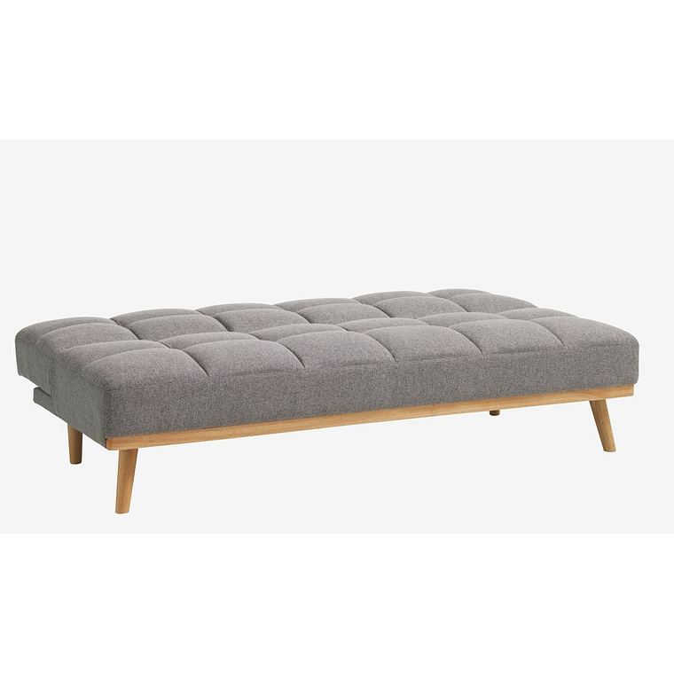 Sofá cama de 3 plazas NEJEDE tela gris claro 4