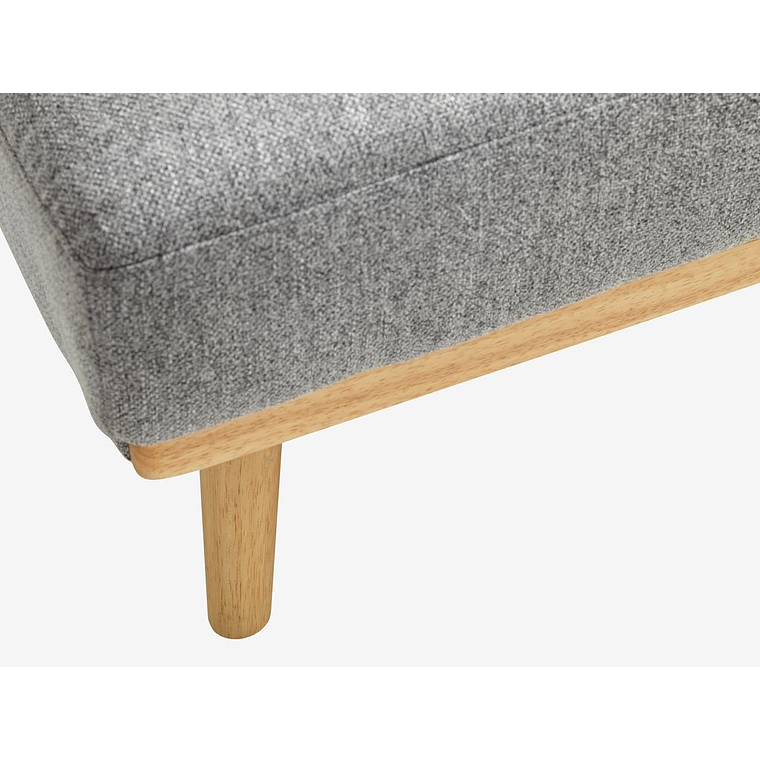 Sofá cama de 3 plazas NEJEDE tela gris claro 6