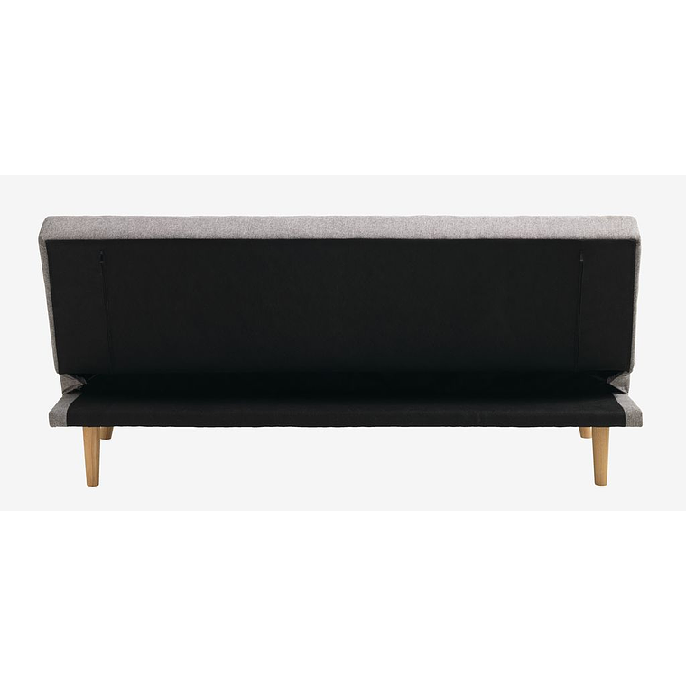 Sofá cama de 3 plazas NEJEDE tela gris claro 9