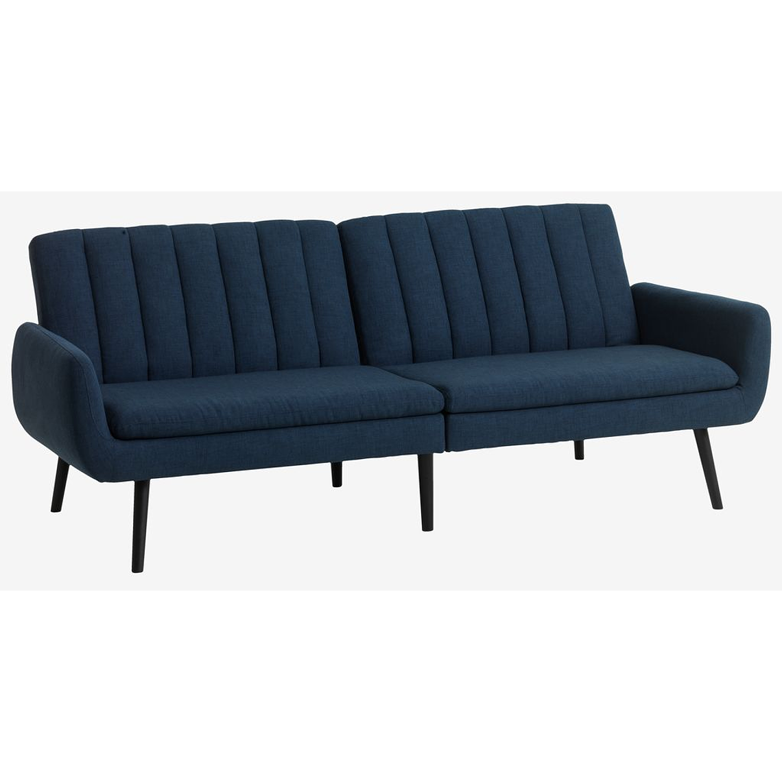 Sofá cama de 3 plazas HARNDRUP tela azul oscuro 1