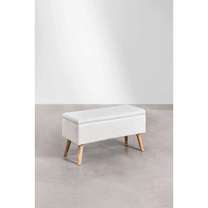 Banqueta Baúl en Borreguito Adirane 85 cm
