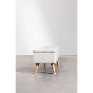 Banqueta Baúl en Borreguito Adirane 85 cm