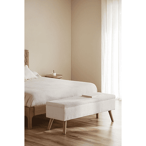 Banco Baúl en Borreguito Adirane 120 cm