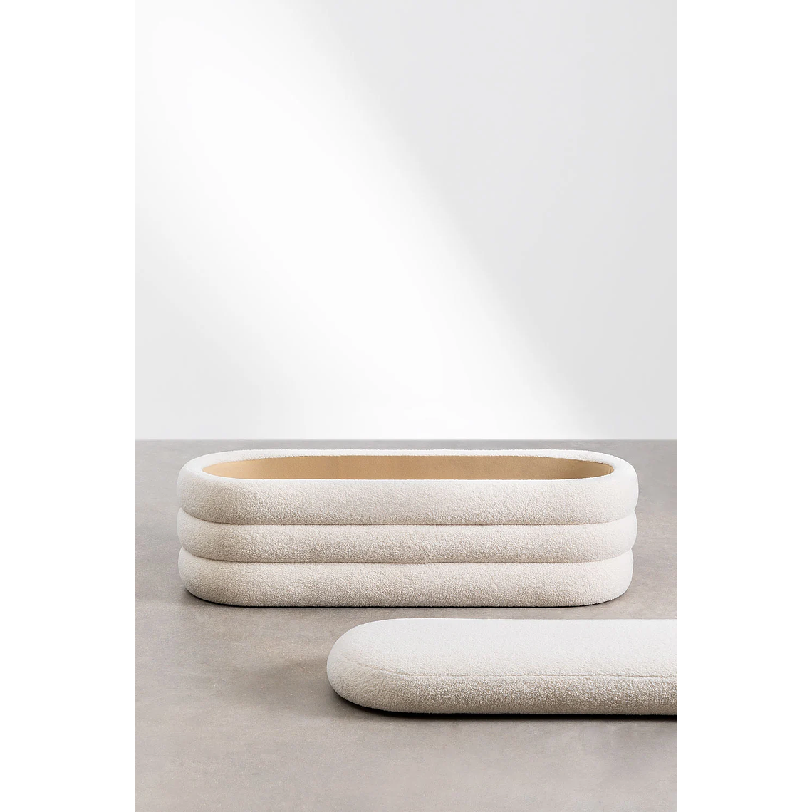 Banqueta con Almacenaje en Borreguito Jutson 130 cm 4