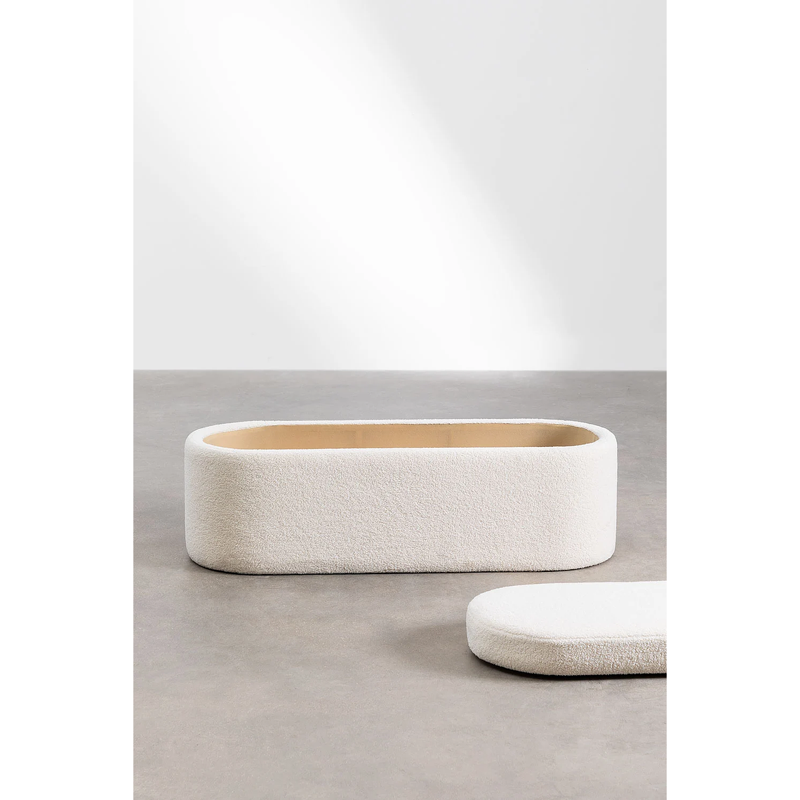 Banqueta con Almacenaje en Borreguito Sereyco 131 cm  4