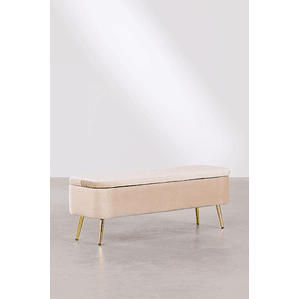 Banqueta Baúl en Terciopelo Izadi beige