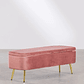 Banqueta Baúl en Terciopelo Izadi peonia - Miniatura 2