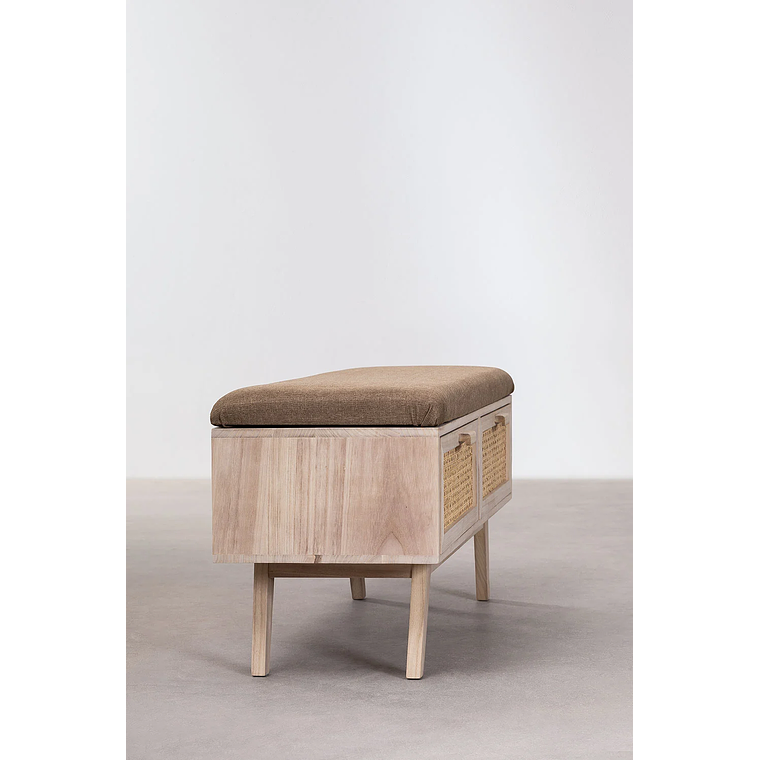 Banqueta en Madera con 2 Cajones Ralik Design 101 cm 3