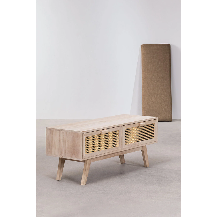 Banqueta en Madera con 2 Cajones Ralik Design 101 cm 9