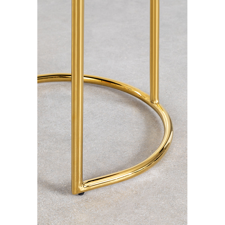 Banqueta en Terciopelo Markina beige crema 100 cm 5