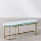 Banqueta en Terciopelo Markina verde abeto 120 cm - Miniatura 1
