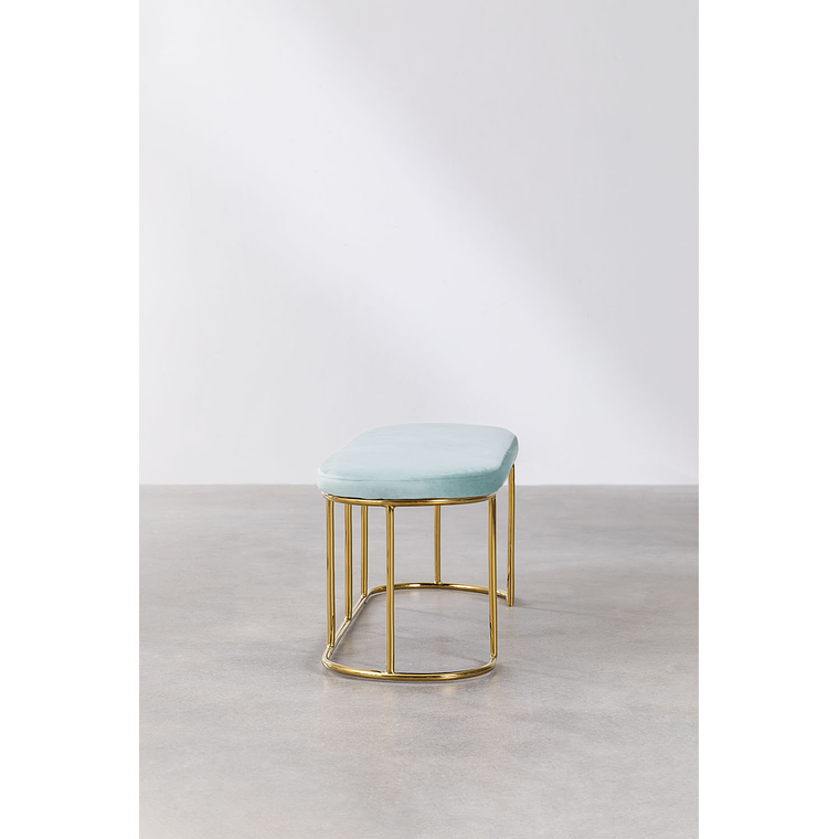 Banqueta en Terciopelo Markina verde abeto 120 cm 2