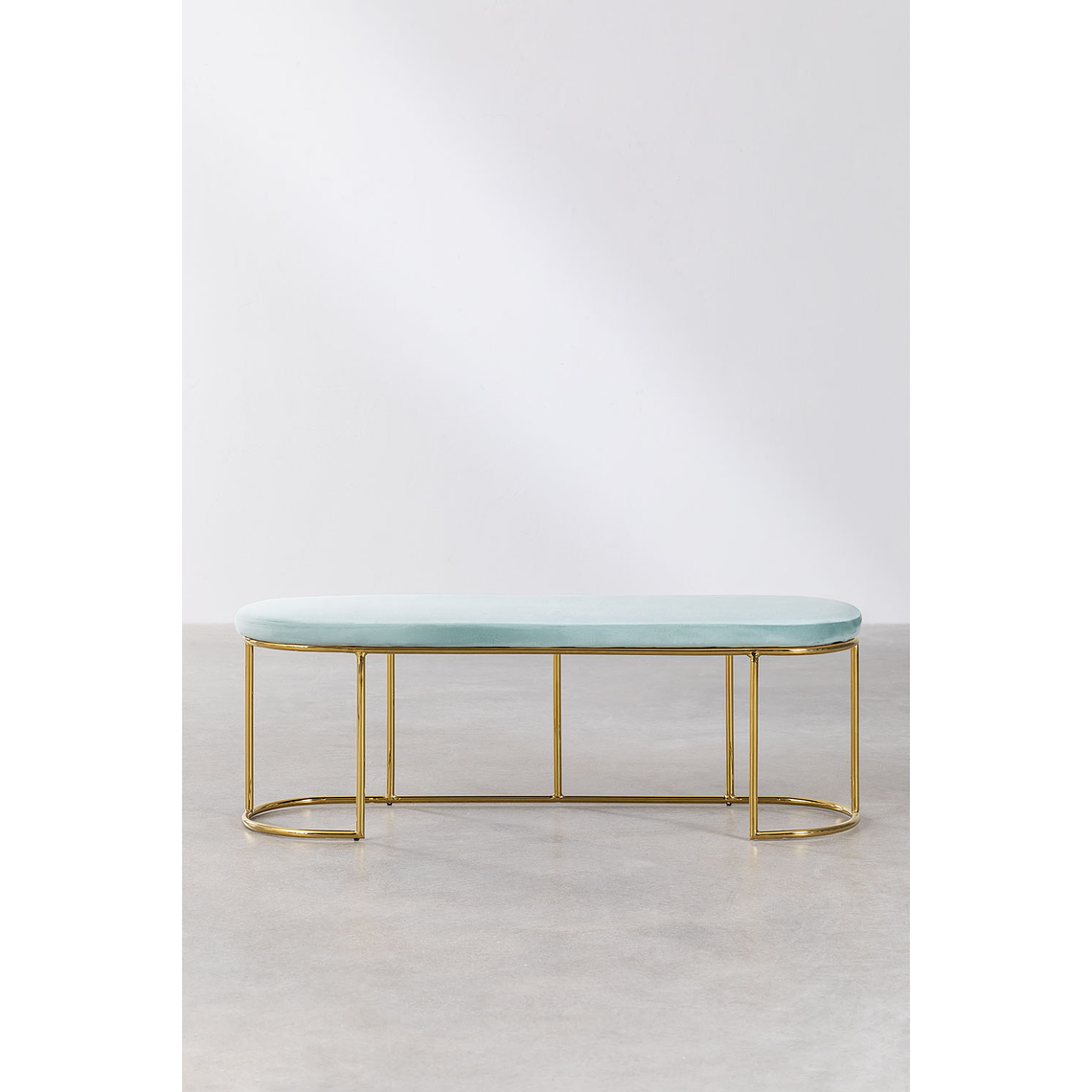 Banqueta en Terciopelo Markina verde abeto 120 cm 3