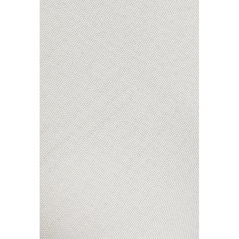 Banqueta en madera de caucho y tela Veral 100 cm blanco 5