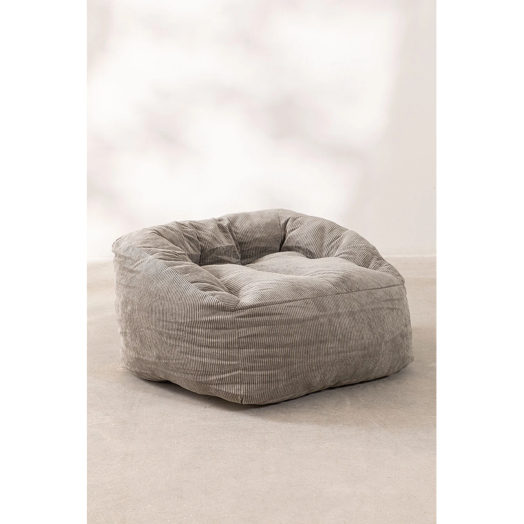 Puff Sillón en Pana (70 cm) Thiago gris claro 1