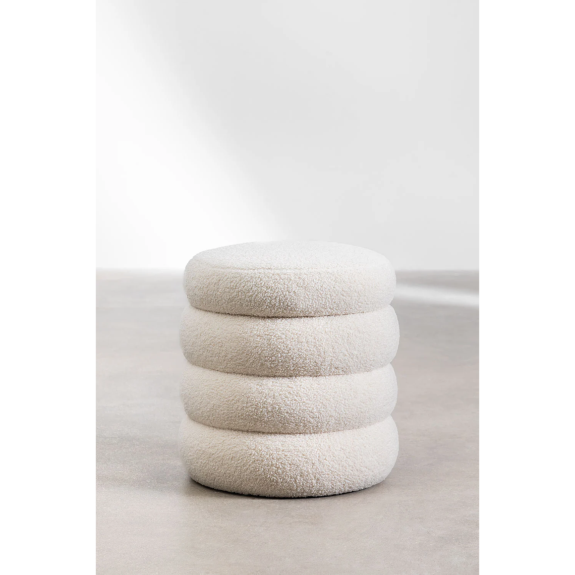 Puff con Almacenaje en Borreguito Jutson 45 cm 2