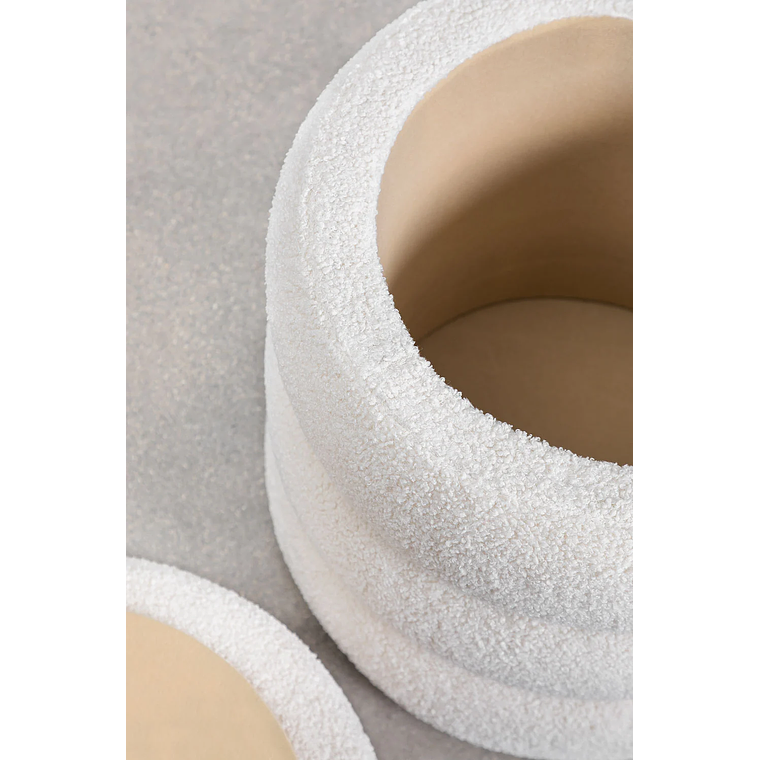 Puff con Almacenaje en Borreguito Jutson 45 cm 5