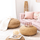 Puff Redondo de Yute Pilew 50 cm - Miniatura 6