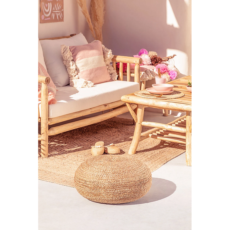 Puff Redondo de Yute Pilew 50 cm 8