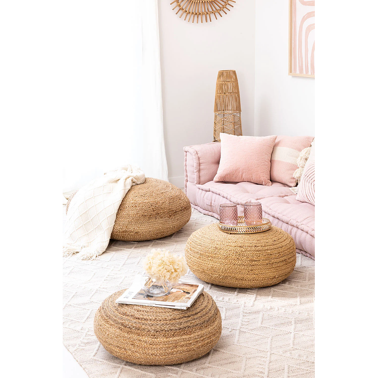 Puff Redondo de Yute Pilew 60 cm 6