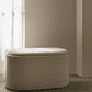 Puff con Bandeja y Almacenaje en Lino Berkeleni 76 cm - Miniatura 1