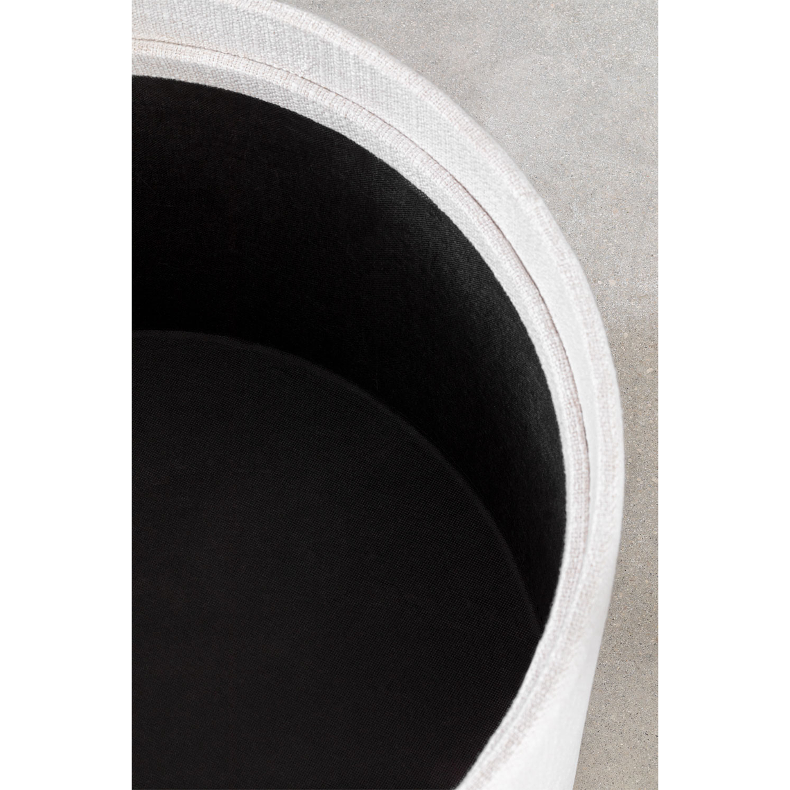 Puff Redondo con Bandeja y Almacenaje en Lino Berkeleni 56 cm 5