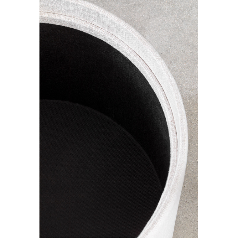 Puff Redondo con Bandeja y Almacenaje en Lino Berkeleni 56 cm 5