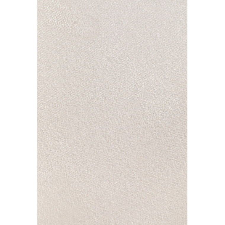 Puff con Almacenaje en Terciopelo Bradford 40 cm blanco roto 5