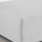 Puff (85x85 cm) para sofá modular Bruna tela gris glacial - Miniatura 3