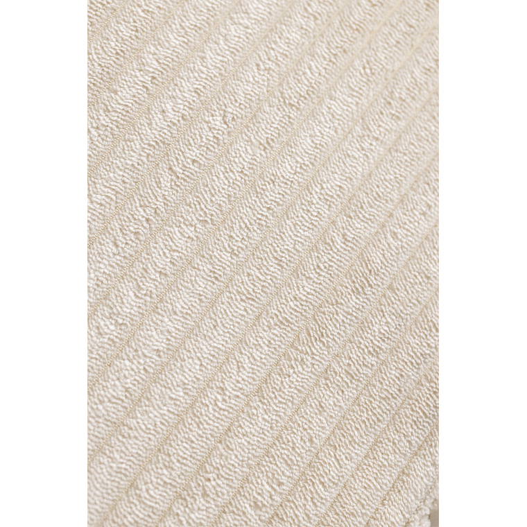 Puff (85x85 cm) para sofá modular Bruna pana beige lino 4