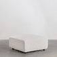 Puff (85x85 cm) para sofá modular Bruna bouclé blanco - Miniatura 1