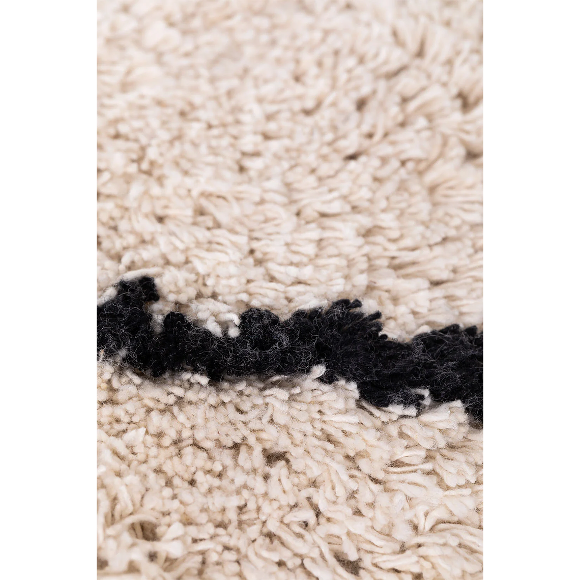 Puff Cuadrado de Algodón Dota beige crema 65 cm 5