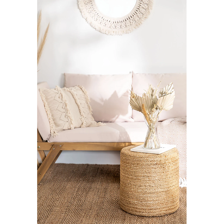 Puff Redondo de Yute Fime 40 cm 1