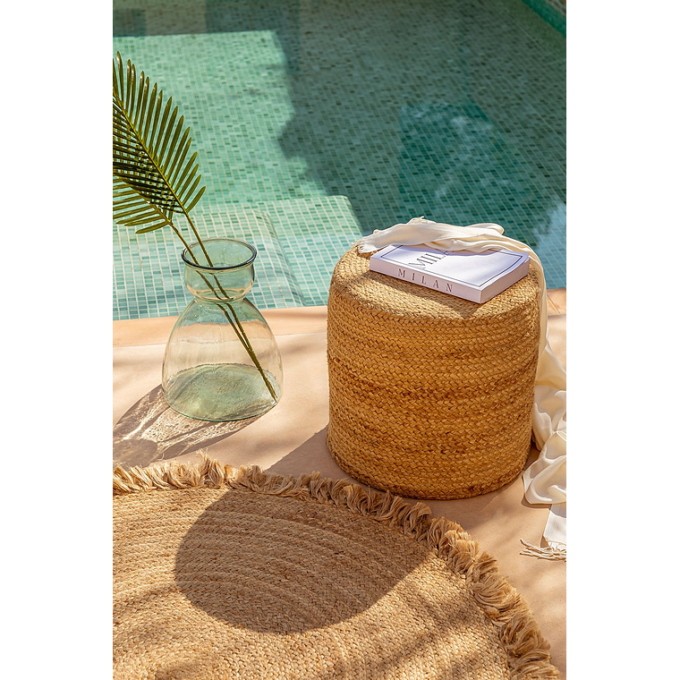 Puff Redondo de Yute Fime 40 cm 6