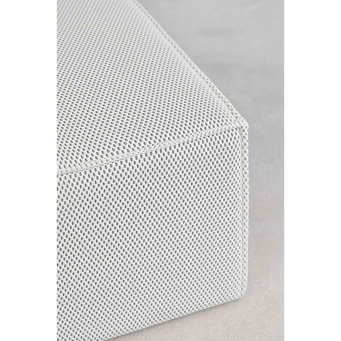 Puff Crespol 90 cm color blanco  3