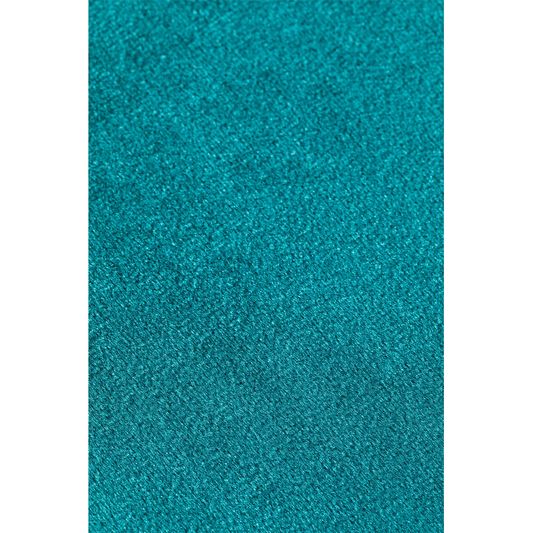 Puff Redondo en Terciopelo Flikez 35 cm azúl turqueza intenso 3