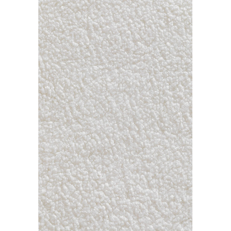 Puff Redondo con Almacenaje en Borreguito Mineyster color blanco 6