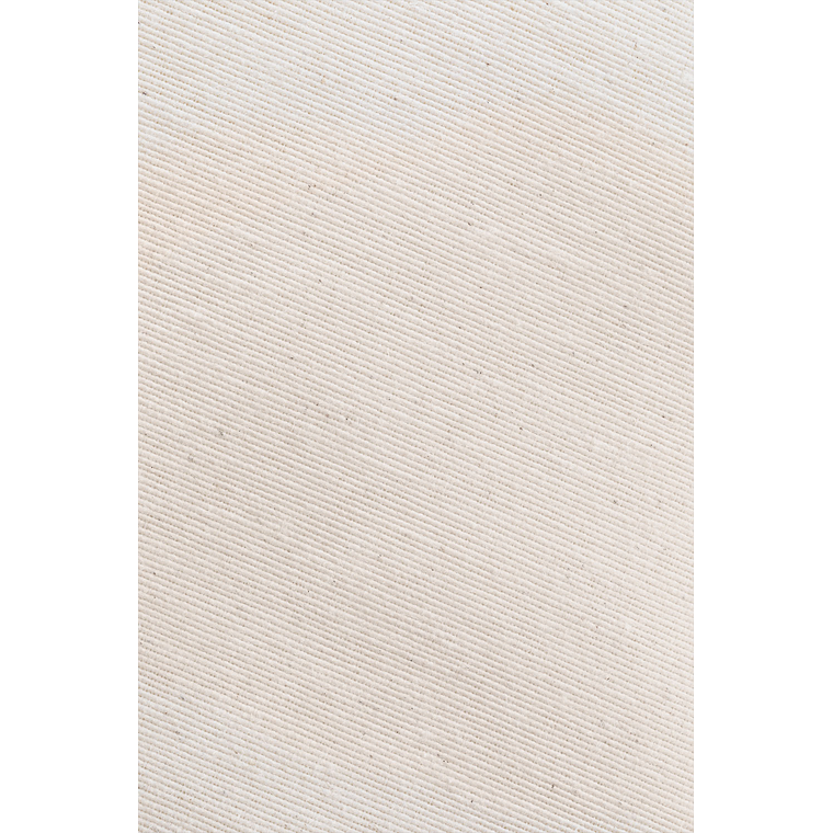 Puff en Madera de Acacia Brina 92 cm beige crema 4