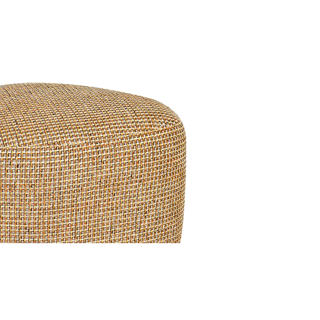 Puff Enzo 50 cm madera bouclé crudo