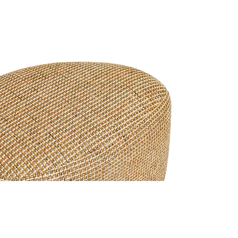 Puff Enzo 50 cm madera bouclé crudo 3