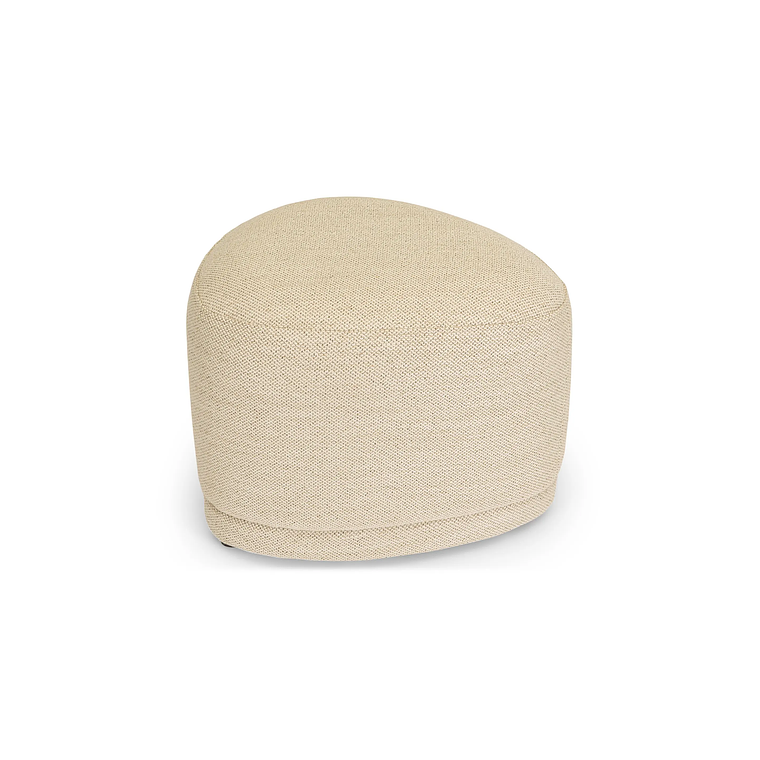 Puff Enzo 50 cm madera beige arena 1