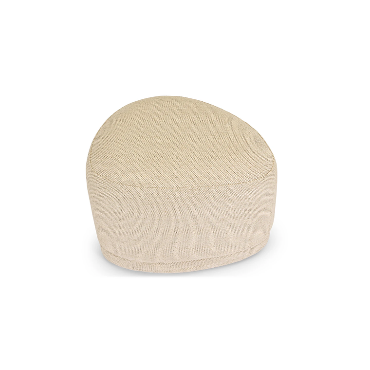 Puff Enzo 50 cm madera beige arena 2