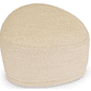 Puff Enzo 50 cm madera beige arena - Miniatura 2