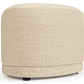 Puff Enzo 50 cm madera beige arena - Miniatura 4