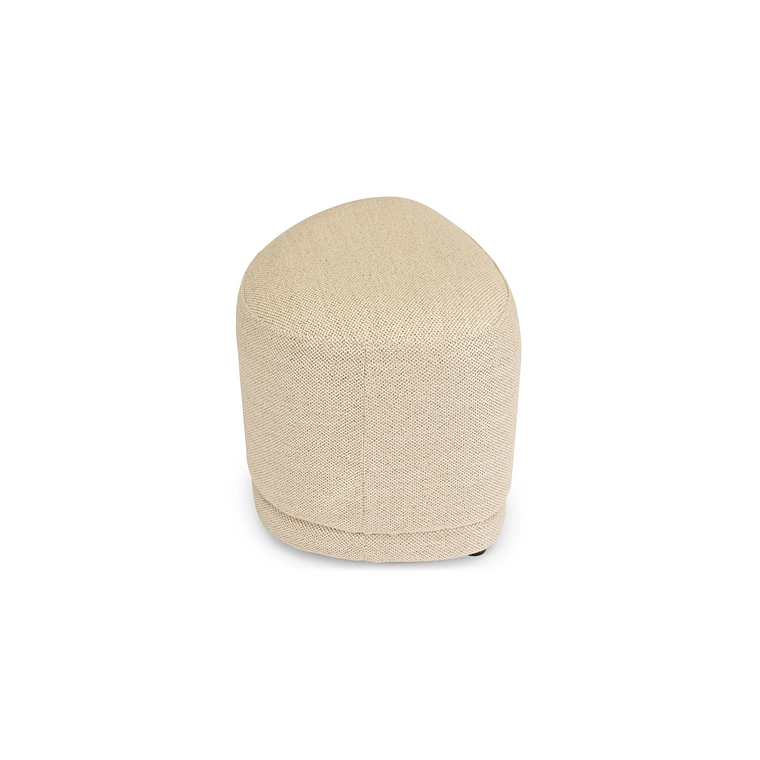 Puff Enzo 50 cm madera beige arena 6