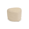 Puff Enzo 50 cm madera beige arena