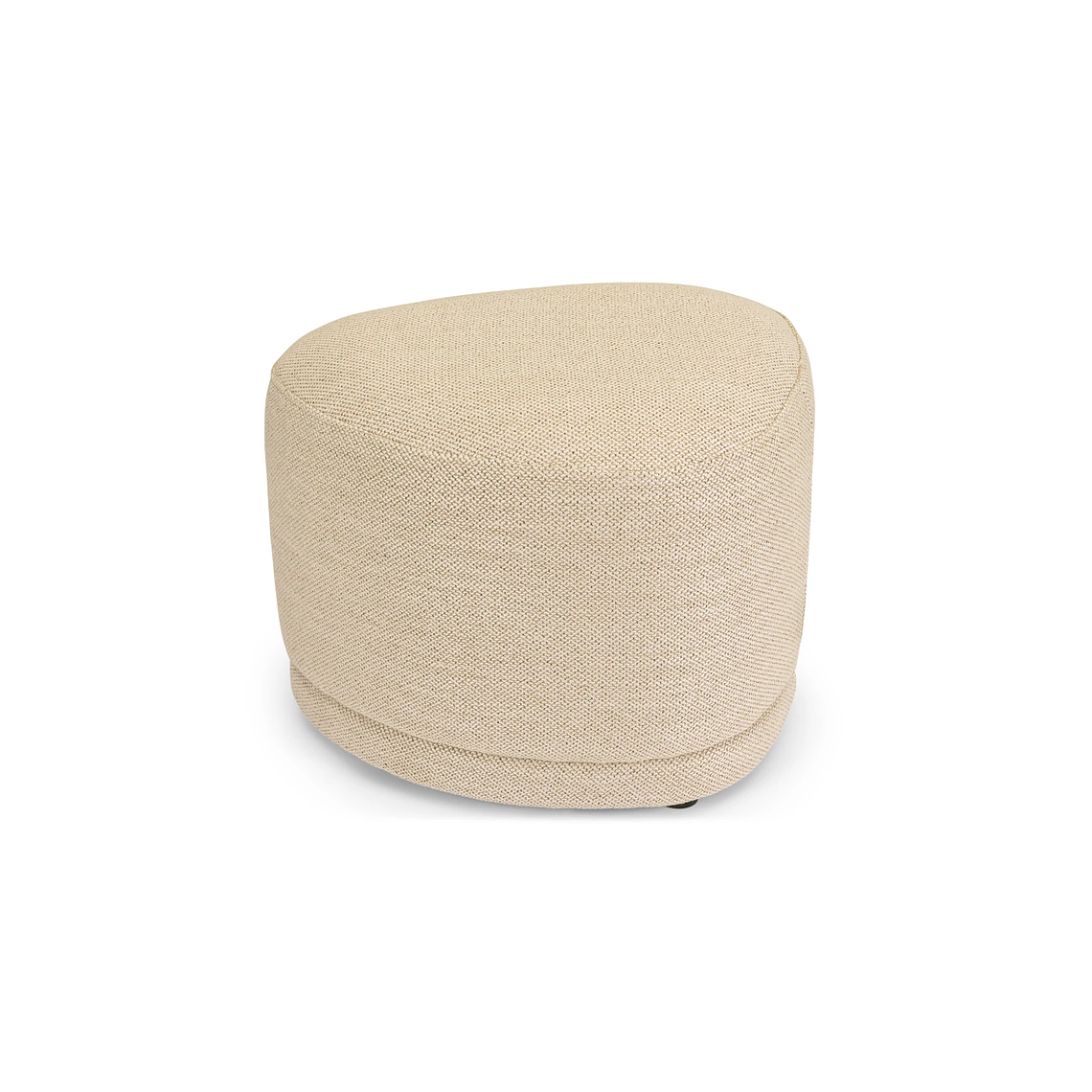 Puff Enzo 50 cm madera beige arena 8